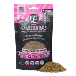 Vital Freeze Dried Chicken Toppers For Cats & Dogs 6oz Vital Essentials, Freeze Dried, Chicken Toppers, Cat, dog, cat treats, Dog treats